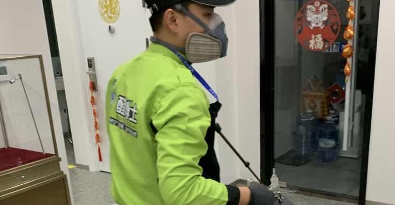 桐庐招商银行除甲醛现场